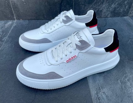 Чоловічі шкіряні кеди Adidas А22-3 білий. Хмельницкий. фото 1 Чоловічі шкіряні кеди Adidas А22-3 білий. Хмельницкий. фото 1