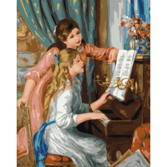 Картина за номерами "Дві дівчини за фортепіано" ©Pierre-Auguste Renoir Ідейка KH. Киев. фото 1 Картина за номерами "Дві дівчини за фортепіано" ©Pierre-Auguste Renoir Ідейка KH. Киев. фото 1