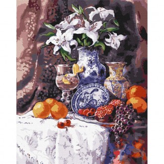 Картина за номерами "Білосніжні лілії" ©Catrin Bespaliuc Ідейка KHO2934 40х50 см. Киев. фото 1 Картина за номерами "Білосніжні лілії" ©Catrin Bespaliuc Ідейка KHO2934 40х50 см. Киев. фото 1