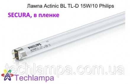 
Лампа Secura TL-D 15W/10 BL Actinic Philips
Люминисцентные лампы низкого давлен. . фото 2
