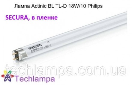 
Лампа Secura TL-D 18W/10 BL Actinic Philips
Люминисцентные лампы низкого давлен. . фото 2