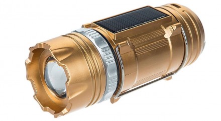 Кемпинговая LED лампа GSH-9688 c фонариком и солнечной панелью Gold (3626). Львов. фото 1 Кемпинговая LED лампа GSH-9688 c фонариком и солнечной панелью Gold (3626). Львов. фото 1