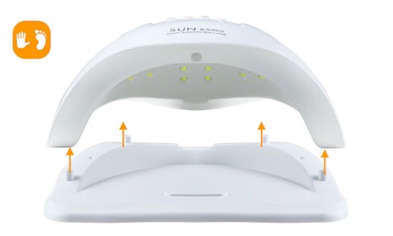 Професійна LED лампа SUNX5 PLUS для манікюру з таймером та датчиком руху.

Уві. . фото 4