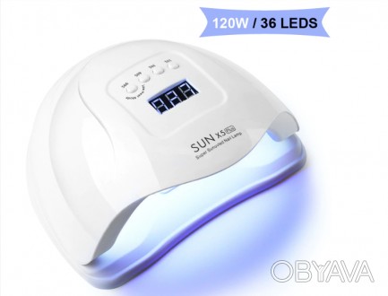 Професійна LED лампа SUNX5 PLUS для манікюру з таймером та датчиком руху.

Уві. . фото 1