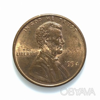 #234 США 1 цент 1994 Лінкольн Цент (Без мітки монетного двору)