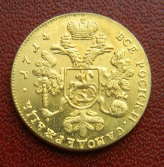 Отличная копия редчайшей монеты Петра I. . фото 3