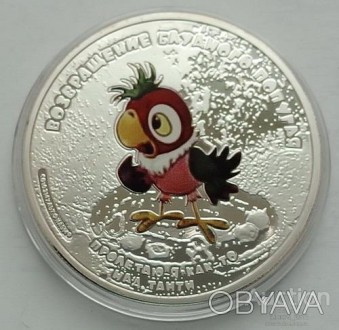 Острова Кука. Возвращение блудного попугая. 5 долларов 2012 г.. . фото 1