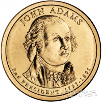 Монета США 1 доллар 2007, 2 президент Джон Адамс 1797—1801