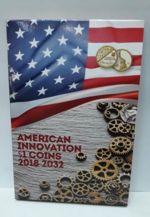 Капсульный альбом предназначен для хранения 57 монет серии Американские инноваци. . фото 3