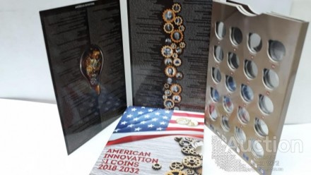 Капсульный альбом предназначен для хранения 57 монет серии Американские инноваци. . фото 5