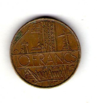 Франция 10 франков 1975 года №40. . фото 2