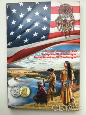 Альбом під пам'ятні монети США 1 долар Сакагавея , корінні американці, Сьюзен Ен. . фото 1