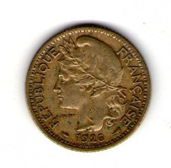 Французский Камерун 1 франк 1926 год. . фото 3
