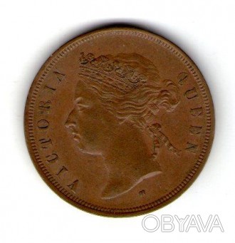 Стрейт Сетлментс 1 цент 1872 год Виктория. . фото 1
