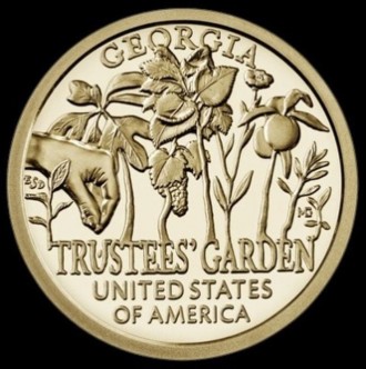 США 1 доллар 2019 год "Американские инновации" Попечительские сады.. . фото 2