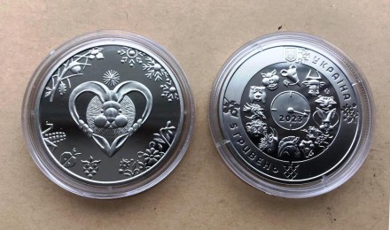 Монета "Год Кролика" 5 гривен. 2022 год.
Посвящен одному из животных двенадцатил. . фото 4