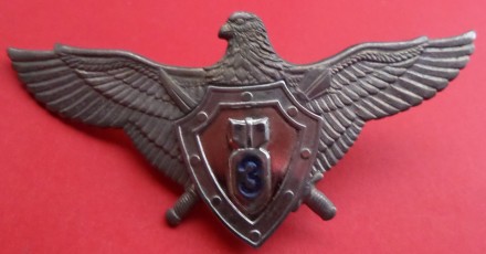 Нагрудний знак льотчик-штурман 3-го класу ВВС ЗС України No356. . фото 2