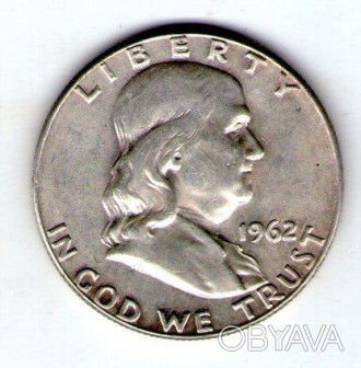 США 1/2 доллара 1962 серебро юбилейная КОЛОКОЛ №166. . фото 1