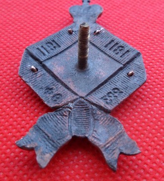 копия редкого полкового знака
томпак,горячая эмаль,сборный 2 детали 
C 07.06.190. . фото 3