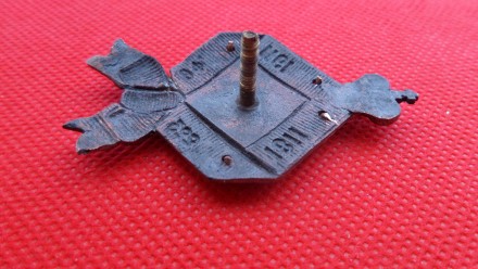 копия редкого полкового знака
томпак,горячая эмаль,сборный 2 детали 
C 07.06.190. . фото 5