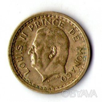 Монако 1 франк 1945 год принц Луи II №1176. . фото 1
