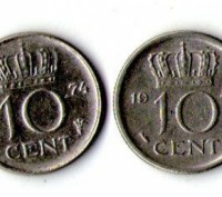Нідерланди 10 млн, 2 типи 2 монети No1202. . фото 3