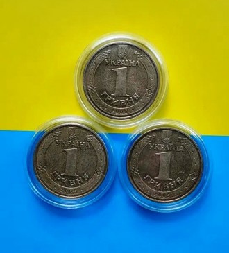Монеты изготавливаются путем покраски реверса настоящей 1 гривни с выдерживанием. . фото 3