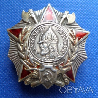 Орден Александра Невского серебро 39.4 гр.,925 проа,позолота.горячая эмаль копия