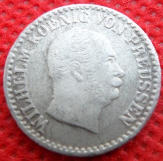 Німеччина Королівство Пруссія 1 срібний гріш 1863 рік №1082. . фото 3