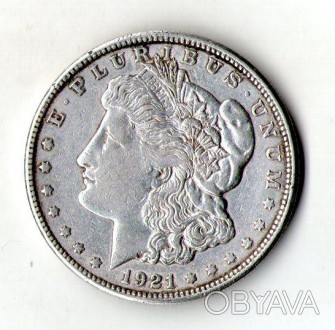 Монета США 1 долар 1921 рік долар Моргана срібло 26.7 грам 900 проби