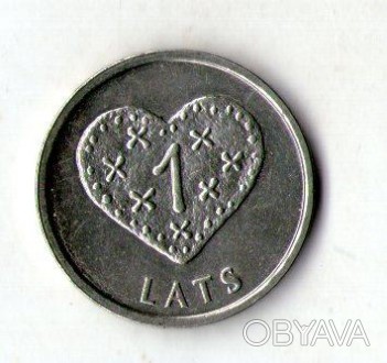 Латвія 1 лат 2011 р. Пряникове серце No786. . фото 1