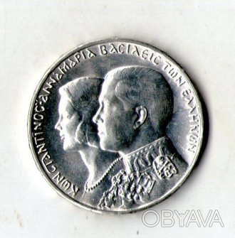 Греция Король Павел I 30 драхм 1964 год королевская свадьба серебро №198. . фото 1