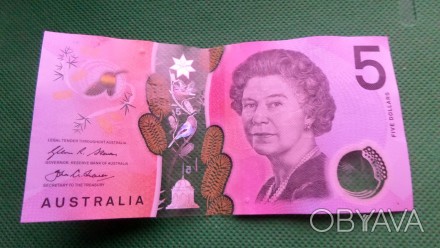 Австралія 5 доларів 2020 рік полімер №553. . фото 1