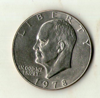 США 1 доллар 1978 года лунный .Эйзенхауэр. . фото 3