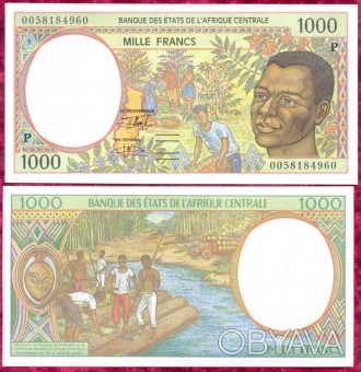 Центральная Африка Чад 1000 франков 2000 г. =Р=. UNC. №639
