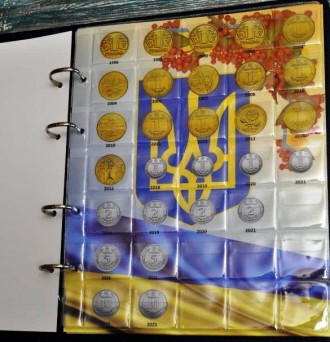 Альбом для регулярных монет Украины с 1992 года + набор ВСУ. Экокожа.. Киев. фото 1 Альбом для регулярных монет Украины с 1992 года + набор ВСУ. Экокожа.. Киев. фото 1