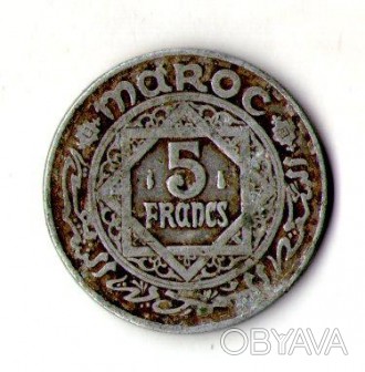 Марокко Французский протекторат 5 франков, 1951год №843. . фото 1