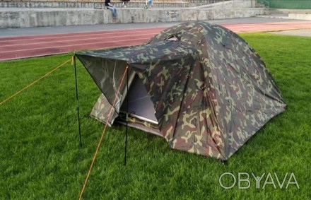 Четырехместная туристическая палатка с навесом обладает высокими техническими ха. . фото 1