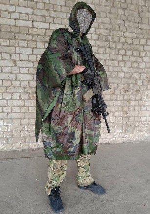 Тактический дождевик-пончо EasyFit RainC (военный плащ ВСУ) woodland. Київ. фото 1 Тактический дождевик-пончо EasyFit RainC (военный плащ ВСУ) woodland. Київ. фото 1
