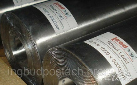 Свинец лист 1,0 мм (1000х2000 мм) 
Компания предоставляет в продаже свинец листо. . фото 1