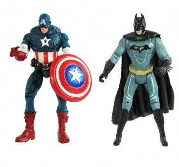Игровой набор 6в1 фигурки Супергероев Марвел: Халк, Тор, Капитан Америка, Росома. . фото 3