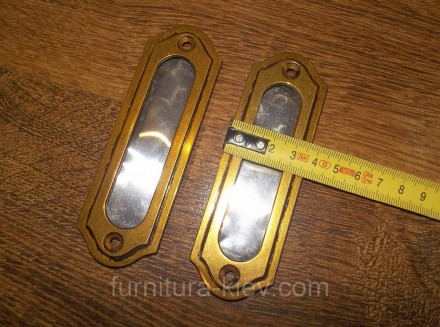 Врезная ручка на шкаф-купе так и на раздвижную дверь
Цвет: старое золото
Размер . . фото 10