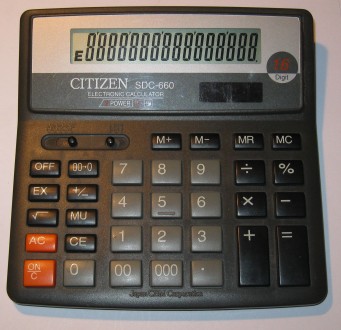 Настольный калькулятор Citizen SDC-660 
Производитель:     Citizen
Тип:       . . фото 5