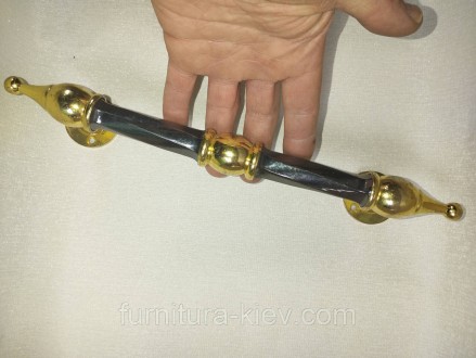 Дверная ручка крученая 30см Черная - Золото
Продается то что на фото ручка снята. . фото 7