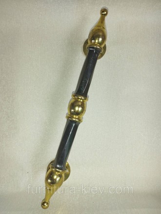 Дверная ручка крученая 30см Черная - Золото
Продается то что на фото ручка снята. . фото 2