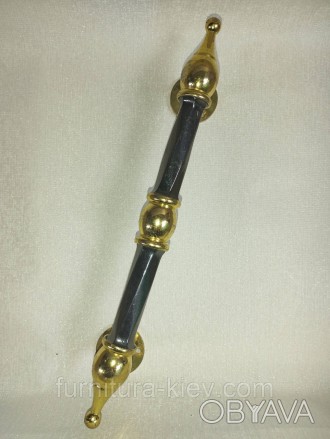 Дверная ручка крученая 30см Черная - Золото
Продается то что на фото ручка снята. . фото 1