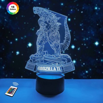 3D ночник "GODZILLA" (УВЕЛИЧЕННОЕ ИЗОБРАЖЕНИЕ)+ пульт ДУ+ батарейки (3ААА) 3DTO. Суми. фото 1 3D ночник "GODZILLA" (УВЕЛИЧЕННОЕ ИЗОБРАЖЕНИЕ)+ пульт ДУ+ батарейки (3ААА) 3DTO. Суми. фото 1