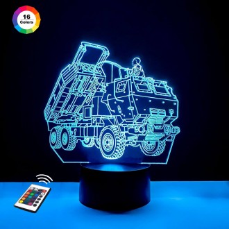 3D ночник "HIMARS 2" (УВЕЛИЧЕННОЕ ИЗОБРАЖЕНИЕ)+ пульт ДУ+ батарейки (3ААА) 3DTO. Суми. фото 1 3D ночник "HIMARS 2" (УВЕЛИЧЕННОЕ ИЗОБРАЖЕНИЕ)+ пульт ДУ+ батарейки (3ААА) 3DTO. Суми. фото 1