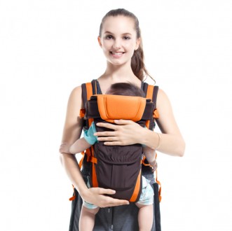 Слинг рюкзак кенгуру SUNROZ BP-14 Baby Carrier для переноски малышей в возрасте . . фото 3