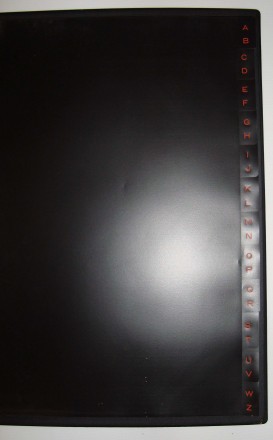Визитница А4 на кольцах Durable Visifix с разделителями на 400 визиток черная (2. . фото 6